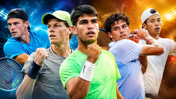 Rising tennis players